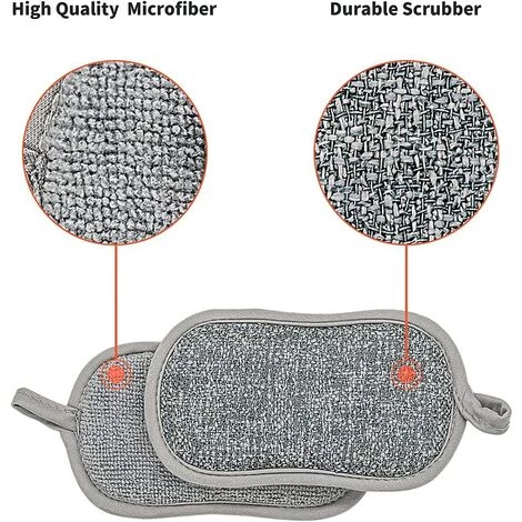 BF 6 Doppelseitige Anti-Kratz-Pads Antibakterieller Mikrofaserschwamm Reinigt Effektiv Alle Oberflächen 2 BF 6 Doppelseitige Anti-Kratz-Pads Antibakterieller Mikrofaserschwamm Reinigt Effektiv Alle Oberflächen – Bild 2