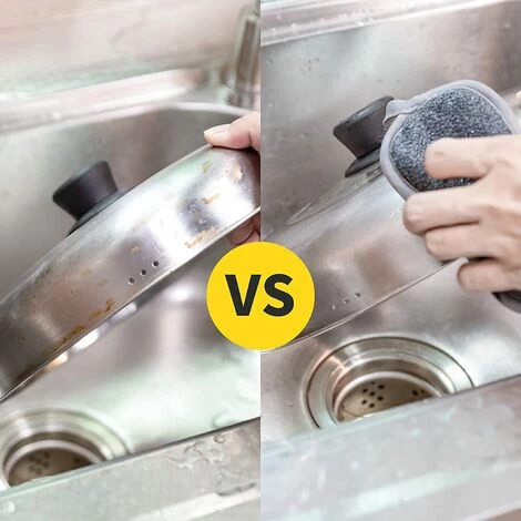 BF 6 Doppelseitige Anti-Kratz-Pads Antibakterieller Mikrofaserschwamm Reinigt Effektiv Alle Oberflächen 4 BF 6 Doppelseitige Anti-Kratz-Pads Antibakterieller Mikrofaserschwamm Reinigt Effektiv Alle Oberflächen – Bild 4