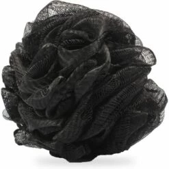 ILOVEMILAN 1 Packung Großer Dusch-Luffa-Schwamm, Mesh-Schwamm, Großer Schwamm, Badeschwamm, Schwarze Badekugel, Herren- Und Damen-Badezimmer-Peeling-Zubehör (1 Packung, Schwarz)