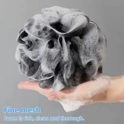 ILOVEMILAN 1 Packung Großer Dusch-Luffa-Schwamm, Mesh-Schwamm, Großer Schwamm, Badeschwamm, Schwarze Badekugel, Herren- Und Damen-Badezimmer-Peeling-Zubehör (1 Packung, Schwarz) -Angebote Fliesenleger-Werkzeug Store 61085788 3