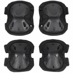 THSINDE Militärische Taktische Knieschützer Ellbogenschützer Armee SWAT Spezialeinheiten Airsoft Kampfschutzausrüstung Schwarz