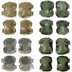 THSINDE Militärische Taktische Knieschützer Ellbogenschützer Armee SWAT Spezialeinheiten Airsoft Kampfschutzausrüstung Schwarz -Angebote Fliesenleger-Werkzeug Store 61185203 3