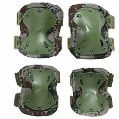 THSINDE Militärische Taktische Knieschützer Ellbogenschützer Armee SWAT Spezialeinheiten Airsoft Kampfschutzausrüstung Tarngrün