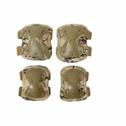 THSINDE Militärische Taktische Knieschützer Ellbogenschützer Armee SWAT Spezialeinheiten Airsoft Kampfschutzausrüstung Camouflage Khaki