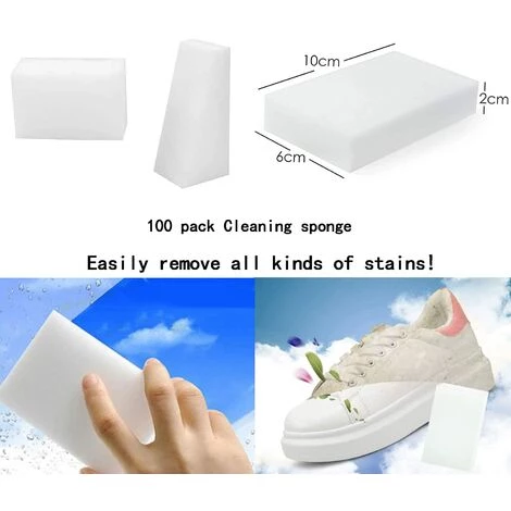 GESCHENKE 100 Stück Magischer Reinigungsschwamm Radiergummi, Multifunktionales Premium-Melamin-Schwamm-Reinigungspad, Geschirr, Haushaltsreinigungsschwamm, Für Küche, Möbel, Badezimmer (Universalreiniger) 5 GESCHENKE 100 Stück Magischer Reinigungsschwamm Radiergummi, Multifunktionales Premium-Melamin-Schwamm-Reinigungspad, Geschirr, Haushaltsreinigungsschwamm, Für Küche, Möbel, Badezimmer (Universalreiniger) – Bild 5