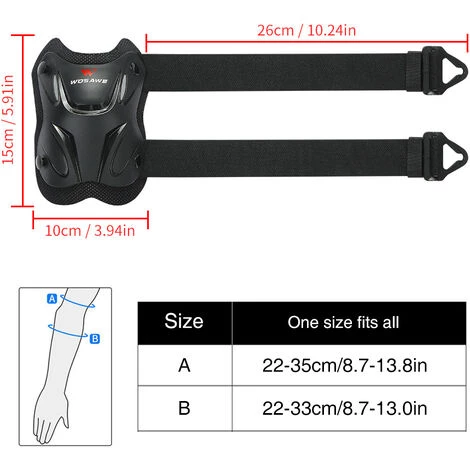 WOSAWE 1 Paar Radfahren Ellenbogenschützer Fahrrad MTB Fahrrad Motorrad Reiten Ellenbogenstütze Schutzpolster Guards Outdoor Sports Radfahren Skating Ellenbogenschutzausrüstung, Ellbogenschützer 5 WOSAWE 1 Paar Radfahren Ellenbogenschützer Fahrrad MTB Fahrrad Motorrad Reiten Ellenbogenstütze Schutzpolster Guards Outdoor Sports Radfahren Skating Ellenbogenschutzausrüstung, Ellbogenschützer – Bild 5