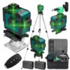 LIFCAUSAL Multifunktionaler 16-Linien-Laser-Level 3 ° Selbstnivellierungsfunktion Nivellierwerkzeug Omnidirektionale Bodenwandaufkleberlinie Mit 1,5 M Höhenverstellbarem Stativständer