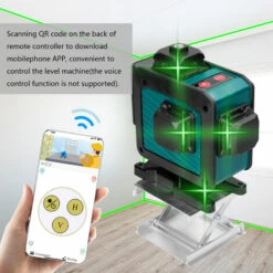 LIFCAUSAL Multifunktionaler 16-Linien-Laser-Level 3 ° Selbstnivellierungsfunktion Nivellierwerkzeug Omnidirektionale Bodenwandaufkleberlinie Mit 1,5 M Höhenverstellbarem Stativständer -Angebote Fliesenleger-Werkzeug Store 63704012 3