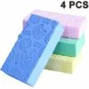 GDRHVFD 4pcs Badeschwamm Duschschwamm Peeling Badeschwamm Körperreinigungsschwamm Für Badezimmer Brauchen Körperreinigung