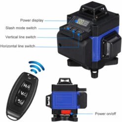 FASGET 16 Lines Laser Level 4D 360° Kreuzlinienlaser Wasserwaage Linienlaser Measure -Angebote Fliesenleger-Werkzeug Store 63809275 4