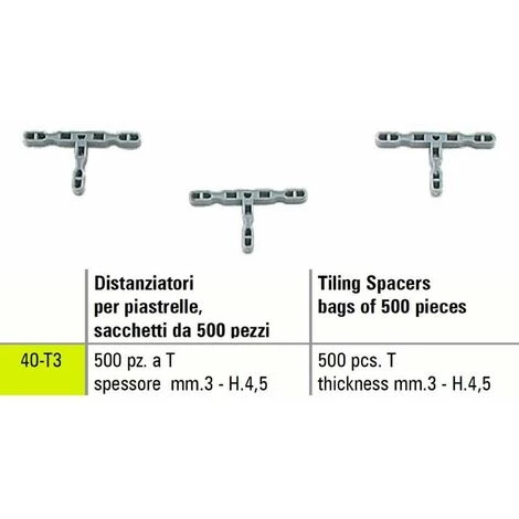 FLIESENTRENNER T SIGMA 40-T3 500-TEILIGE TASCHEN DICKE Mm 3 - H.4,5 1 FLIESENTRENNER T SIGMA 40-T3 500-TEILIGE TASCHEN DICKE Mm 3 - H.4,5