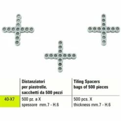 FLIESENTRENNER X SIGMA 40-X7 500-TEILIGE TASCHEN DICKE Mm 7 - H.6