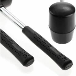 WERKZEUGE Gummihammer Als Camping-, Zelt- Und Outdoorzubehör - Campinghammer Mit Stabilem Und Rutschfestem Griff - Schonhammer Auch (01 Stück - 555g) -Angebote Fliesenleger-Werkzeug Store 63915942 3