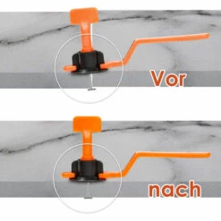 TolleTour 110stk Nivelliersystem Verlegehilfe Verlegesystem Fliesen Leveler+ 4 Tool -Angebote Fliesenleger-Werkzeug Store 63950023 3