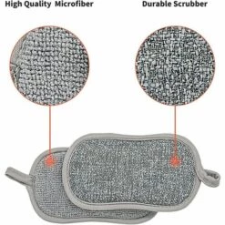 WERKZEUGE Waschbare Geschirrspülschwämme, 6 Doppelseitige, Nicht Kratzende Kratzpads, Antibakterieller Mikrofaserschwamm, Küche, Reinigt Effektiv Alles -Angebote Fliesenleger-Werkzeug Store 63967420 3
