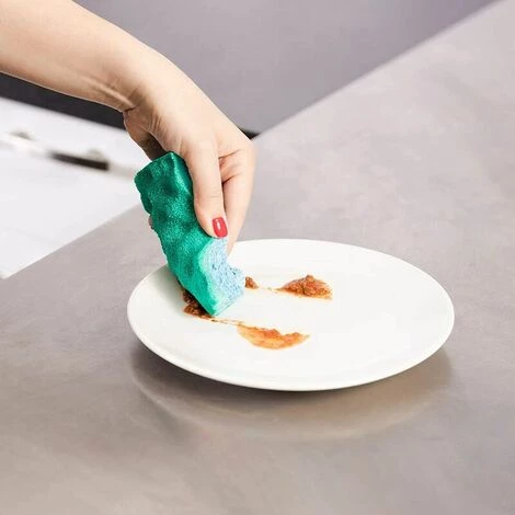 THSINDE Scrunge Mehrzweck-Schrubbschwamm Ohne Kratzer (12 Schwämme) 4 THSINDE Scrunge Mehrzweck-Schrubbschwamm Ohne Kratzer (12 Schwämme) – Bild 4