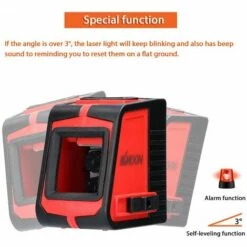 LIFCAUSAL Multifunktionales 2-Linien-Laser-Nivellierungswerkzeug Für Große Fenster Mit Akustischer Alarmfunktion -Angebote Fliesenleger-Werkzeug Store 64117068 3