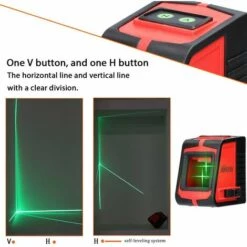 LIFCAUSAL Multifunktionales 2-Linien-Laser-Nivellierungswerkzeug Für Große Fenster Mit Akustischer Alarmfunktion -Angebote Fliesenleger-Werkzeug Store 64117068 5