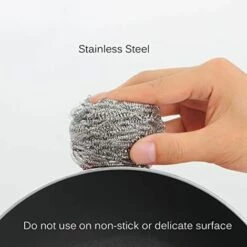 WERKZEUGE Edelstahl-Schaberschwamm, Schrubbschwamm - Packung Mit 12 Stück, Gewicht 18 G -Angebote Fliesenleger-Werkzeug Store 64400069 4