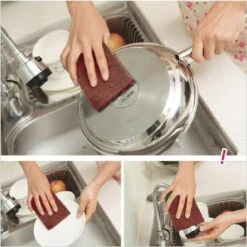 WERKZEUGE Scheuerschwämme Küchen-Reinigungsschwamm Magische Reinigungsschwämme Carborundum Dekontamination Hohe Dichte Beständige Reinigungsschwämme Für Küche, Klempner Und Schweißen 10St -Angebote Fliesenleger-Werkzeug Store 64400516 4