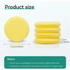 WERKZEUGE Schaumstoff-Polierpad Zum Polieren Von Autos, Polierschwamm, Polierwachs-Applikator, Schwamm-Applikator, Wachspads, Zum Reinigen Von Autos, Fahrzeugglas (4 Stück) -Angebote Fliesenleger-Werkzeug Store 64404945 3