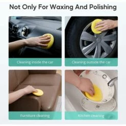 WERKZEUGE Schaumstoff-Polierpad Zum Polieren Von Autos, Polierschwamm, Polierwachs-Applikator, Schwamm-Applikator, Wachspads, Zum Reinigen Von Autos, Fahrzeugglas (4 Stück) -Angebote Fliesenleger-Werkzeug Store 64404945 5