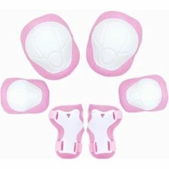 MINKUROW Schutzsets Für Kinder, Knieschützer, Ellbogenschützer, Handgelenkschützer Schutzsets Für Kinder, Hände-Knie-, Ellbogenschützer Und Gel-Pads