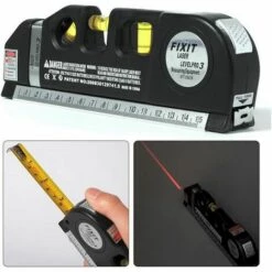 MINKUROW Laserbandlineal - BESTGIFT Multifunktions-Lasermesslinie Laserlineal Messlinie Angepasstes Standard- Und Metrisches Lineal -Angebote Fliesenleger-Werkzeug Store 64524503 3