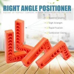 MINKUROW Positionierungsklammern, Rechtwinklige Klemmen, L-Typ Rechtwinkliges Lineal, Zimmermannswerkzeug (80 Mm 90 Grad) 4St -Angebote Fliesenleger-Werkzeug Store 64524551 4