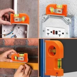 MINKUROW Magnetische Taschenwasserwaage Horizontal Vertikal Mini-Präzisionswasserwaage Mit Schlüsselanhänger Taschenwasserwaage 85*46*20mm Kleine Magnetwasserwaage 2 STK -Angebote Fliesenleger-Werkzeug Store 64526615 4