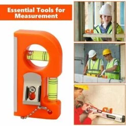 MINKUROW Magnetische Taschenwasserwaage Horizontal Vertikal Mini-Präzisionswasserwaage Mit Schlüsselanhänger Taschenwasserwaage 85*46*20mm Kleine Magnetwasserwaage 2 STK -Angebote Fliesenleger-Werkzeug Store 64526615 5