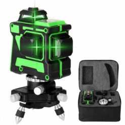 SUPERSELLER 3D-12-Linien-Lasernivellierset, Wasserwaage + Stativ + Netzteil + Tragetasche + Handbuch