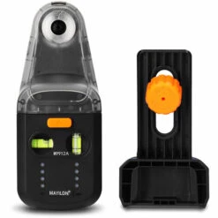 MAYILON Elektrischer Bohrstaubsammler Laser Level 2-in-1 (Elektrischer Bohrstaubsammler + Laserlevel) Haushaltswand Staubfreier Bohrstaubsammler Kleines Staubreinigungswerkzeug Mit Nivellierfunktion Mit Halterung - Grünes Licht