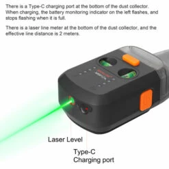 MAYILON Elektrischer Bohrstaubsammler Laser Level 2-in-1 (Elektrischer Bohrstaubsammler + Laserlevel) Haushaltswand Staubfreier Bohrstaubsammler Kleines Staubreinigungswerkzeug Mit Nivellierfunktion Mit Halterung - Grünes Licht -Angebote Fliesenleger-Werkzeug Store 64681513 5