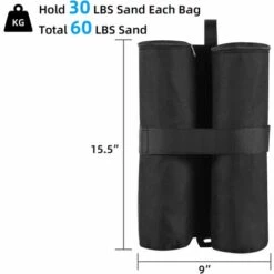 RHAFAYRE 4er-Pack Sandsäcke, Pavillon-Sandgewichte, Doppelt Genähte Sandsäcke, Beingewichte, Für Pavillonzelte, Gewichtsbefestigung -Angebote Fliesenleger-Werkzeug Store 64688733 3
