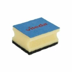 Vileda 138203 Rechteckiger Faserschwamm Schwarz, Blau, Gelb 3 Stück(e)