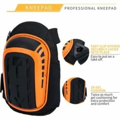 DONTODENT Professionelle Knieschützer, Strapazierfähige Arbeitsknieschützer Schaumstoffpolsterung Mit Bequemem Gelkissen Und Verstellbaren Trägern Für Arbeiten, Gärtnern Und Bauen -Angebote Fliesenleger-Werkzeug Store 64864858 4