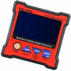 SUPERSELLER Jingyan DXL360S Hochpräzise Zweiachsige Digitale Wasserwaage 100-240V 50-60Hz - Rot