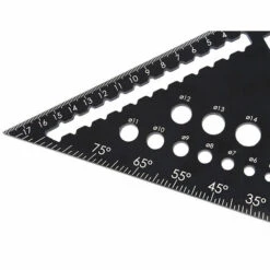 HEGUYEY Carpenter's Square Multi Function Metall Carpenter's Square Metric Aluminium Carpenter's Square 45 90 Grad Holzbearbeitungswerkzeuge Carpenter's Square/Bohrlöcher Suchwerkzeuge -Angebote Fliesenleger-Werkzeug Store 64881745 3