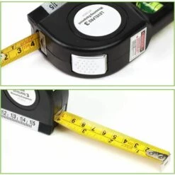 HEGUYEY Laser-Wasserwaage, Multi-Tool-Bandmaß, 2,5 M Standard-Wasserwaage Mit Laser- Und Lineal-Wasserwaagen 7 HEGUYEY Laser-Wasserwaage, Multi-Tool-Bandmaß, 2,5 M Standard-Wasserwaage Mit Laser- Und Lineal-Wasserwaagen -Angebote Fliesenleger-Werkzeug Store 64882351 3