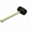 GROUPM Holzgriff Gummihammer Fliesenverlegehammer Schwarzes Gummihammer Reparaturwerkzeug