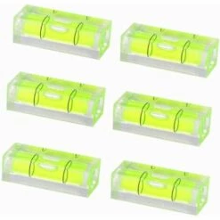 GROUPM 10 Stücke Grüne Ebene Quadrat Mini Level Kleine Holzbearbeitung Holzschnitzerei Mini Wasserwaage Mini Level Möbel