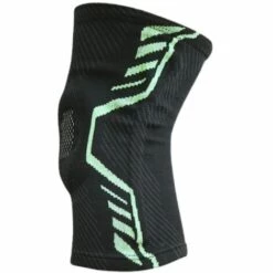 GROUPM Knieschützer Aus Silikon, Feder, Basketball, Laufen, Bergsteigen, Radfahren, Outdoor-Zubehör, Unterstützung, Schutzausrüstung, Atmungsaktiv, Druckgestrickt (Mintgrün L-Code [Single])