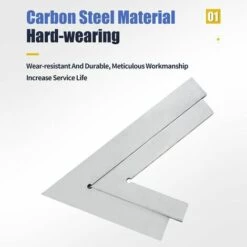 FUIENKO 60 Grad Winkel Flache Rand Platz Winkel Lineal Metall Quadrat Herrscher Rand Stahl Mess Werkzeug Carpenter Platz Kennzeichnung Herrscher Werkzeuge,150x100 With Base 60 -Angebote Fliesenleger-Werkzeug Store 65186000 2