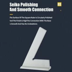 FUIENKO 60 Grad Winkel Flache Rand Platz Winkel Lineal Metall Quadrat Herrscher Rand Stahl Mess Werkzeug Carpenter Platz Kennzeichnung Herrscher Werkzeuge,150x100 With Base 60 -Angebote Fliesenleger-Werkzeug Store 65186000 4