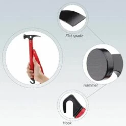 TINOR Zelthammer Aluminium Campinghammer Abzieher Leichtes Multifunktionswerkzeug Zum Wandern Von Markisenzeltheringen -Angebote Fliesenleger-Werkzeug Store 65268452 3