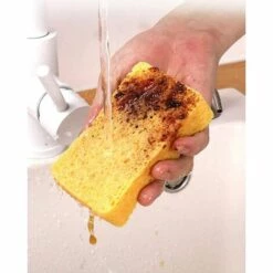 LIFCAUSAL 4,3 X 2,7 X 0,8 Zoll Großer Schwamm, Küchenschwämme, Handliche Schwämme, Zelluloseschwämme, Geschirrspülschwamm, Natürlicher Schwamm, Autowaschschwamm, Umweltfreundlicher Schwamm -Angebote Fliesenleger-Werkzeug Store 65448571 3