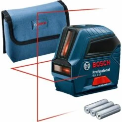BENOBBY KIDS Professional Laser Lines GLL 2-10 (roter Laser, Reichweite: Bis Zu 10 M, 3 AA-Batterien, Schutzhülle)