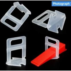 QERSTA Fliesen-Nivelliersystem, 300 Stück 1 Mm Abstandshalter Für Boden- Und Fliesenwerkzeuge -Angebote Fliesenleger-Werkzeug Store 65618125 3