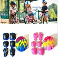 GDRHVFD 7 Stück Protector Detector Knieversteller Für Kinder Verstellbar Mit Elliptischem Elliptischem Helmriemen -Angebote Fliesenleger-Werkzeug Store 65670125 3